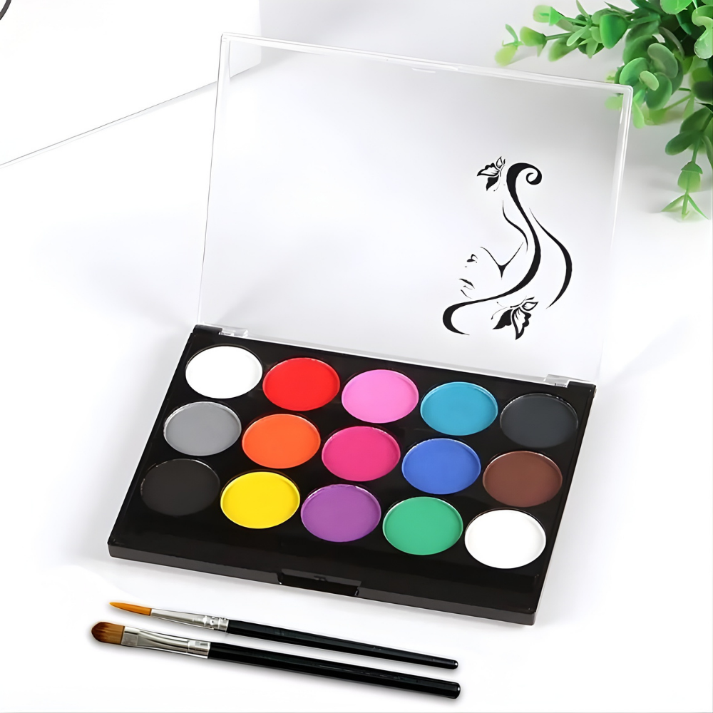 Soccer Ball Face Paint Kit 15 colour Palette Creative Designs