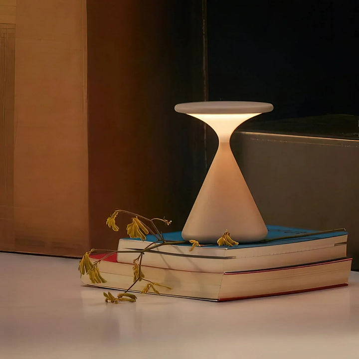 Aurora Wireless Table Lamp | Hourglass Design
