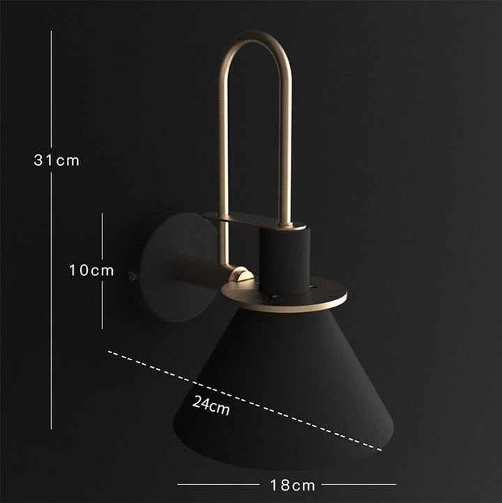 Mono Wall Lamp | Postmodern Metal Wall Light by Marco Bellini