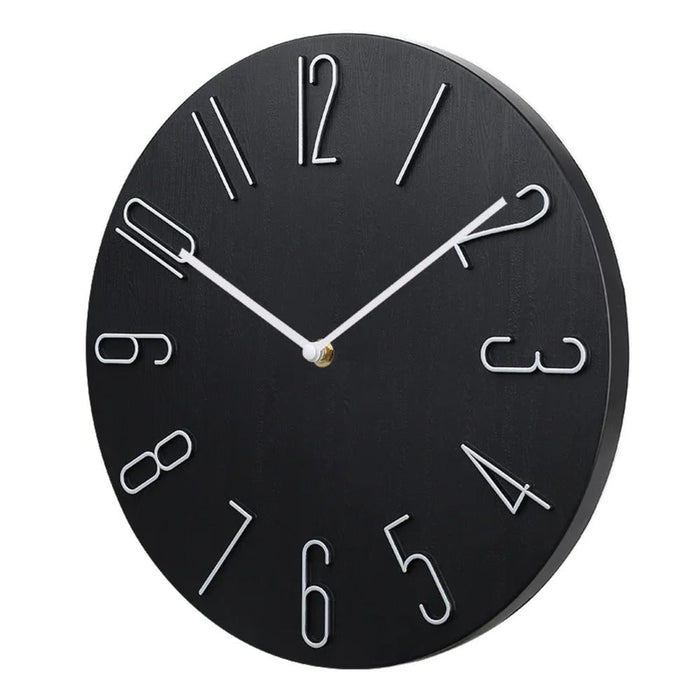 Wall Clock Silent Round Home Office Decor