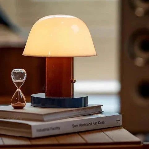 Mushroom Table Lamp | Modern Rechargeable LED Light
