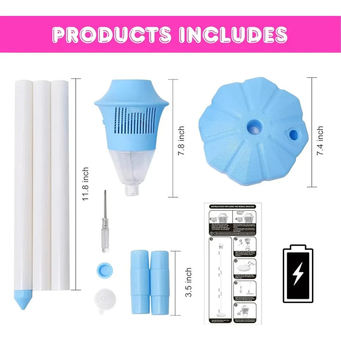 Outdoor Automatic Bubble Maker Lithium Battery Operated