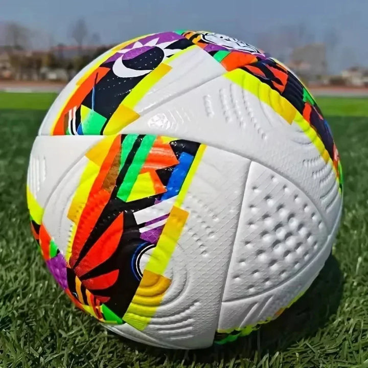 colourful Size 5 Soccer Ball PU Football Training Outdoor Play