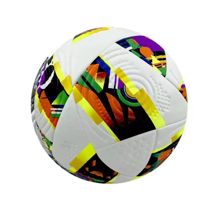 colourful Size 5 Soccer Ball PU Football Training Outdoor Play